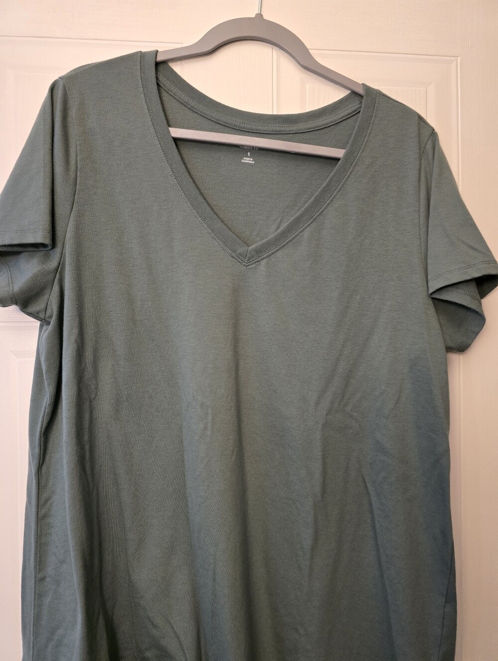 torrid Sage Green V-Neck Short Sleeve Tee
